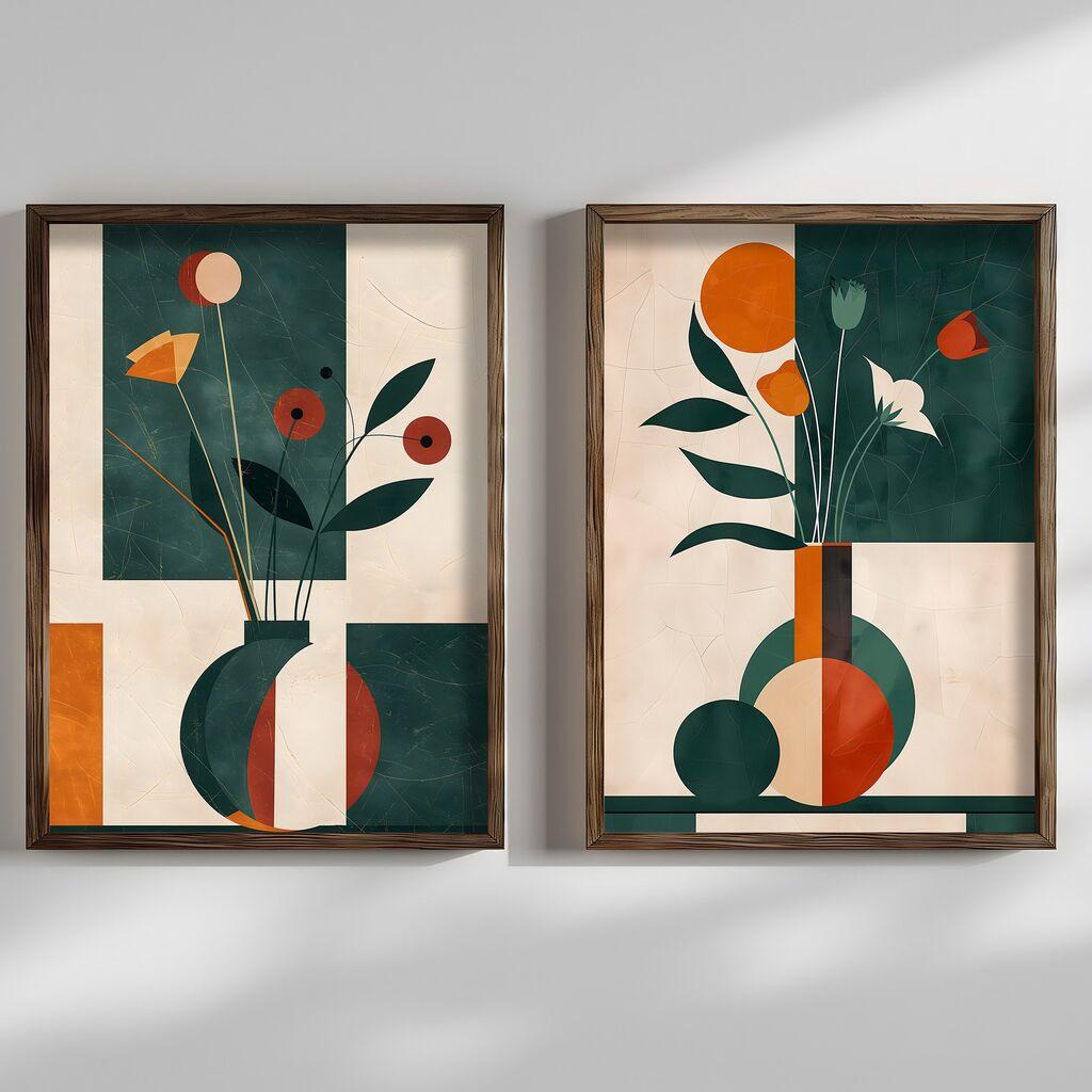 Wallity Slika HUM103, 2 dela, 50 x 70 cm