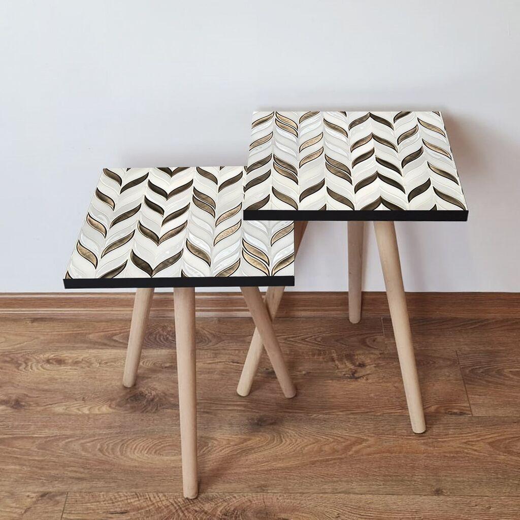 Hanah Home set stolića za kafu 2Shp494, 2 dijela, šareni