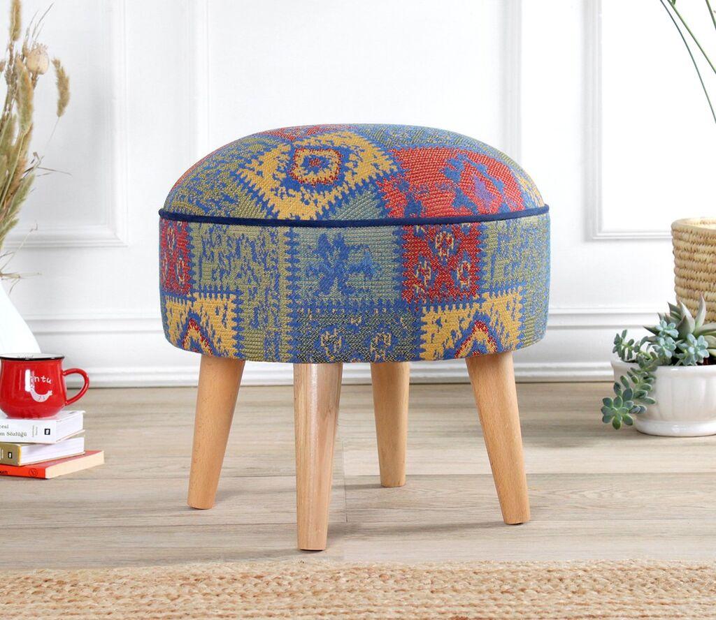 Atelier del Sofa Tabure Rugrev, 45x45x45cm, Šareno