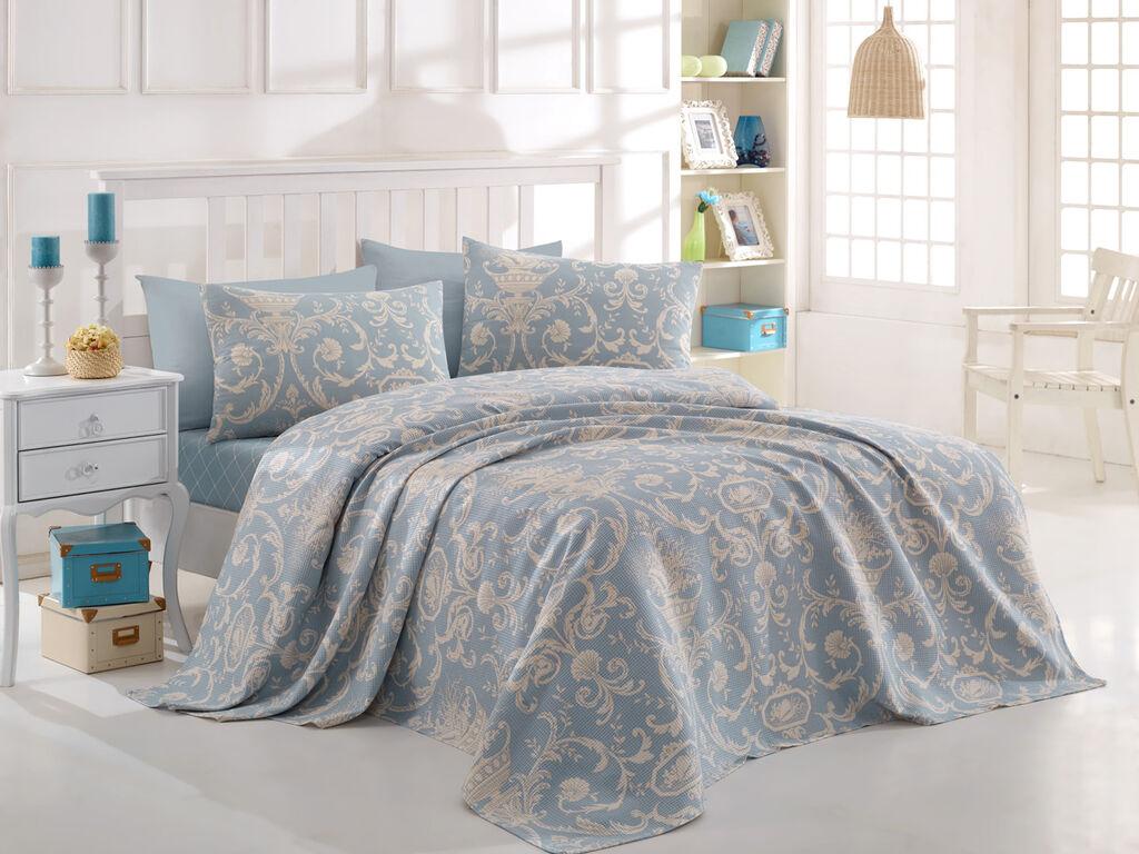 L'essentiel Maison Set Prekrivač za bračni krevet Tuval, 200x230cm, siva