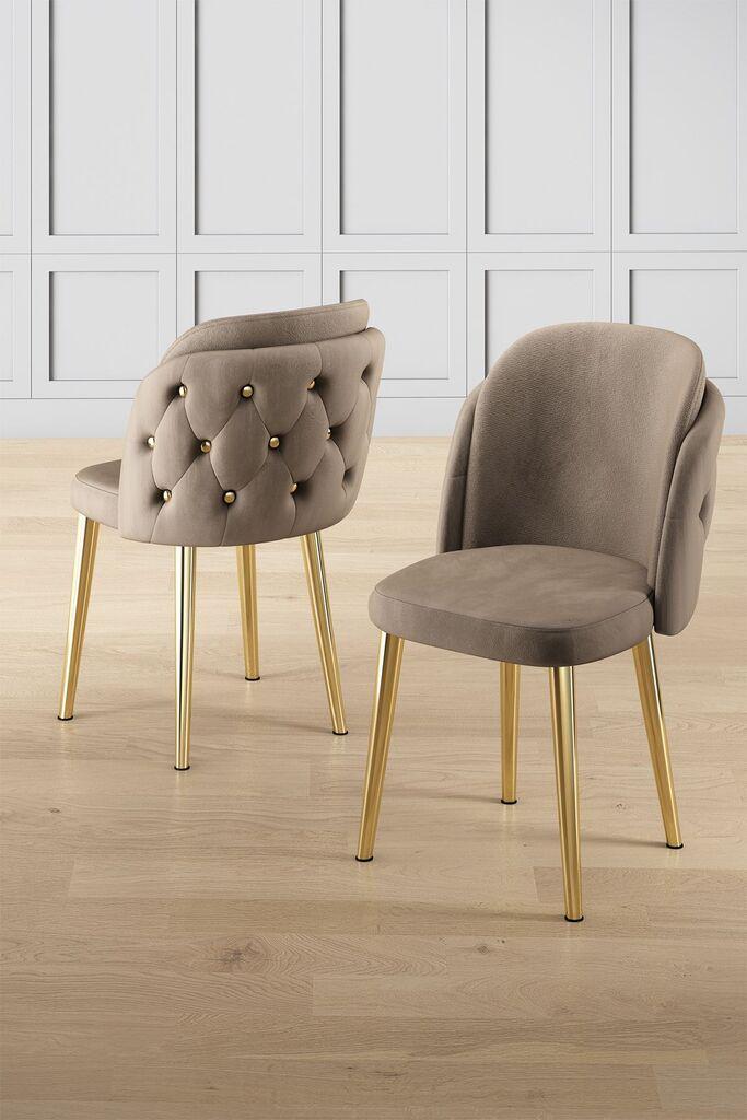 Hanah Home set stolica Axle, 85x59x146 cm, 6 dijelova, smeđa