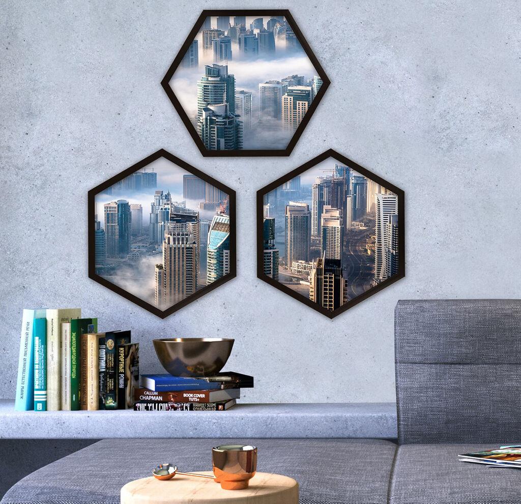 Wallity Uramljena slika 6GEN728342668, 35x35 cm, 3 dela