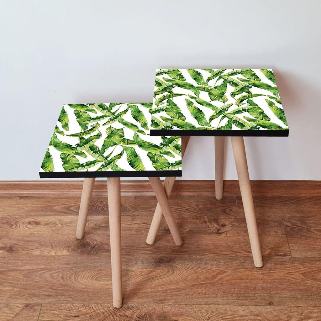 Hanah Home set stolića za kafu 2Shp507, 2 dijela, šareni