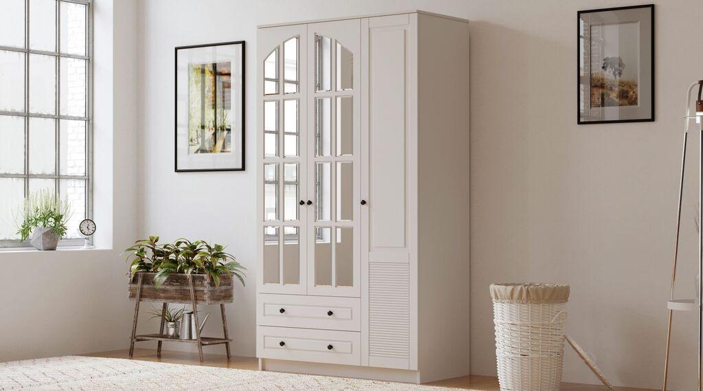 Hanah Home Ormar Rb-110, 105x184x52 cm, Bijeli