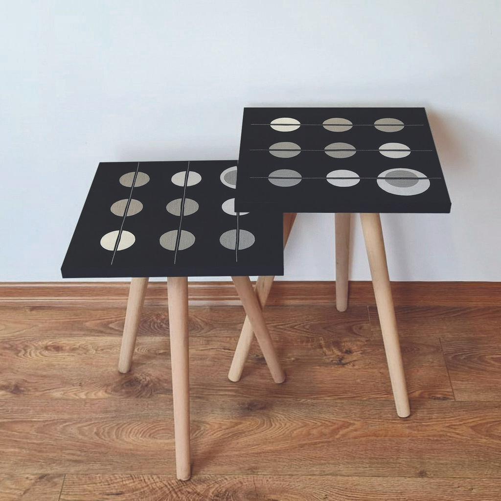 Hanah Home set stolića za kafu 2Shp188, 2 dijela, šareni