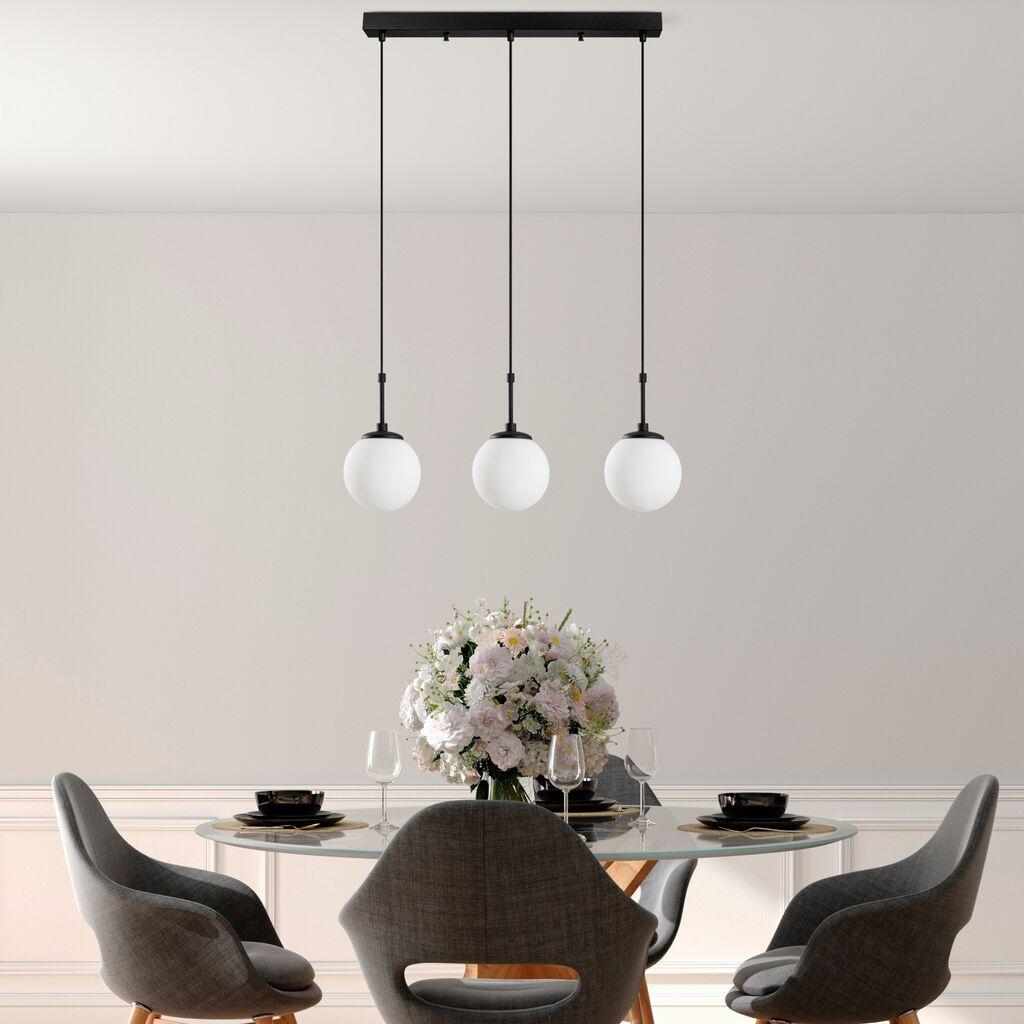 Opviq Luster Orbital-15-14011, 65x15x115cm, IP20, Bijelo-crna