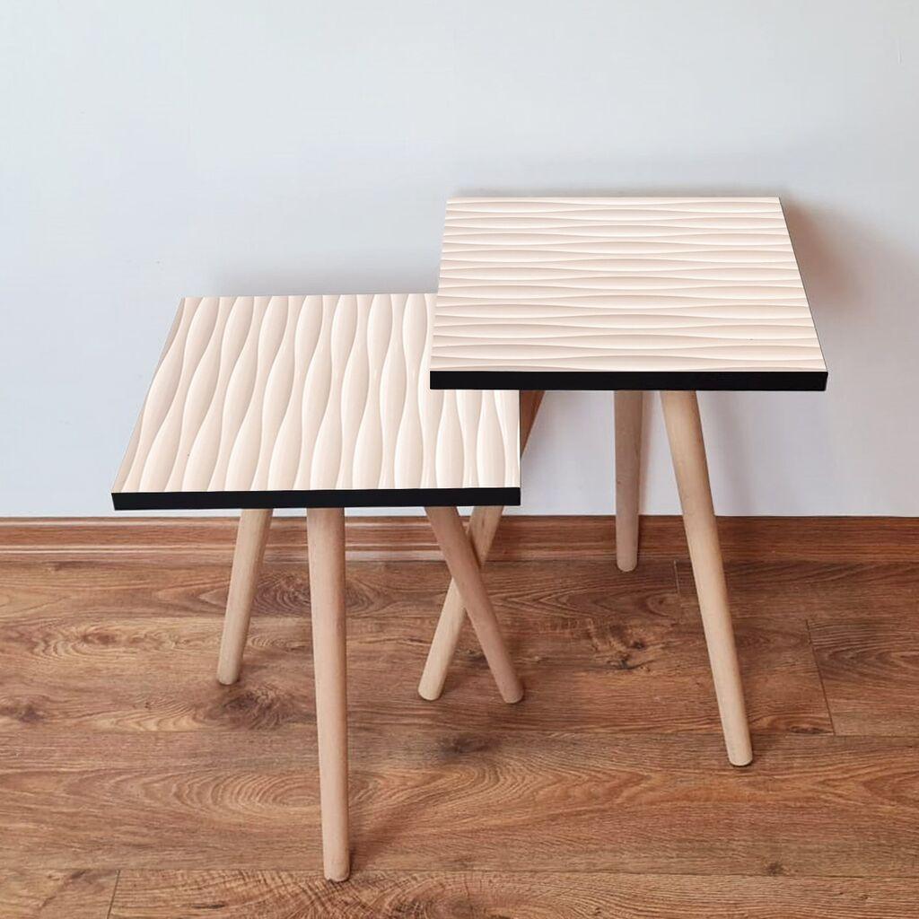 Hanah Home set stolića za kafu 2Shp394, 2 dijela, šareni
