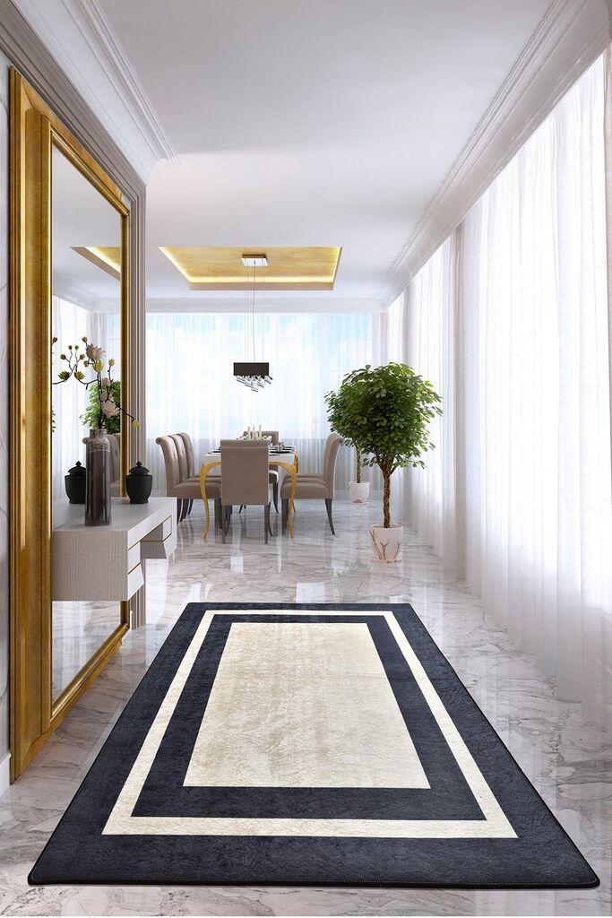 Conceptum Hypnose tepih crni okvir, 100x300cm, šaren