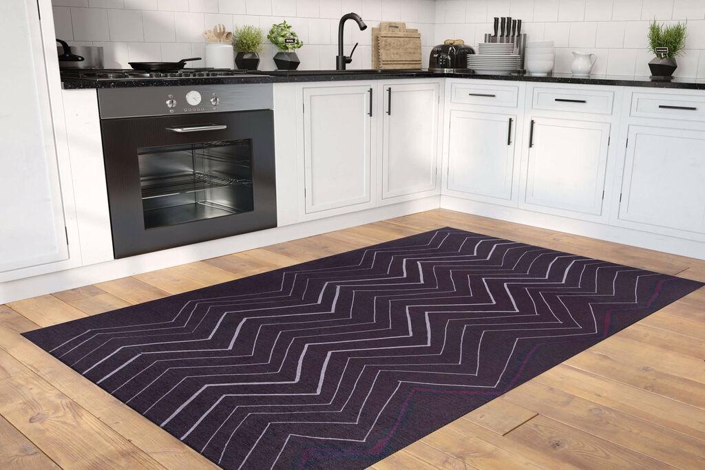 Conceptum Hypnose tepih Ada Gonul Chenille 289, 75x150cm, crni