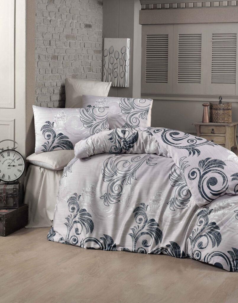 L'essentiel Maison set posteljine otomanski, 160x220cm, siva