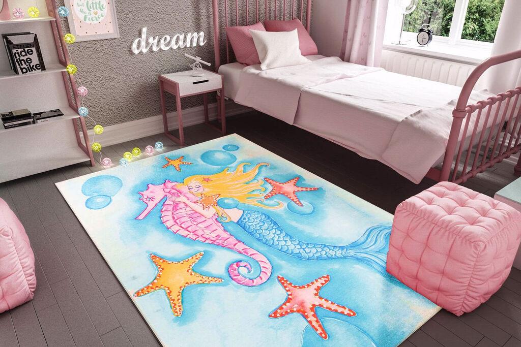 Conceptum Hypnose tepih Ada Gonul Chenille 288, 75x150cm, plava