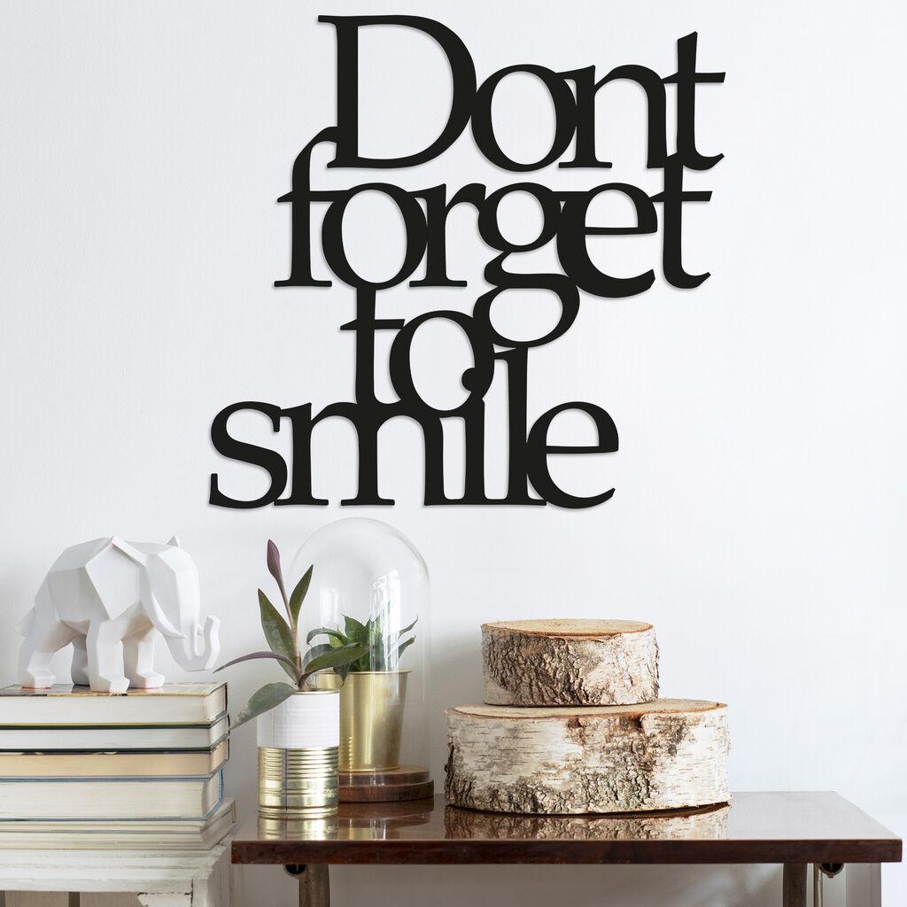 Wallity Zidna dekoracija Don't forget to smile 70x67 cm