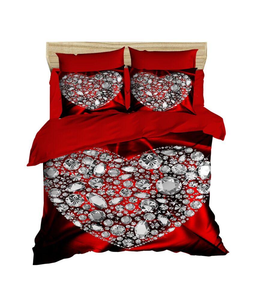 L'essentiel Maison set posteljine 174, 160x220cm, crvena