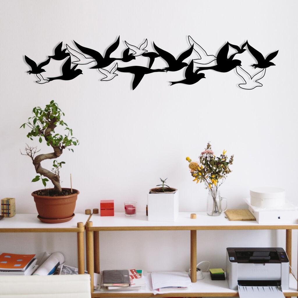 Wallity Zidna dekoracija Bellissimo-M112-M, 100x22 cm, 1.2 mm, Crna