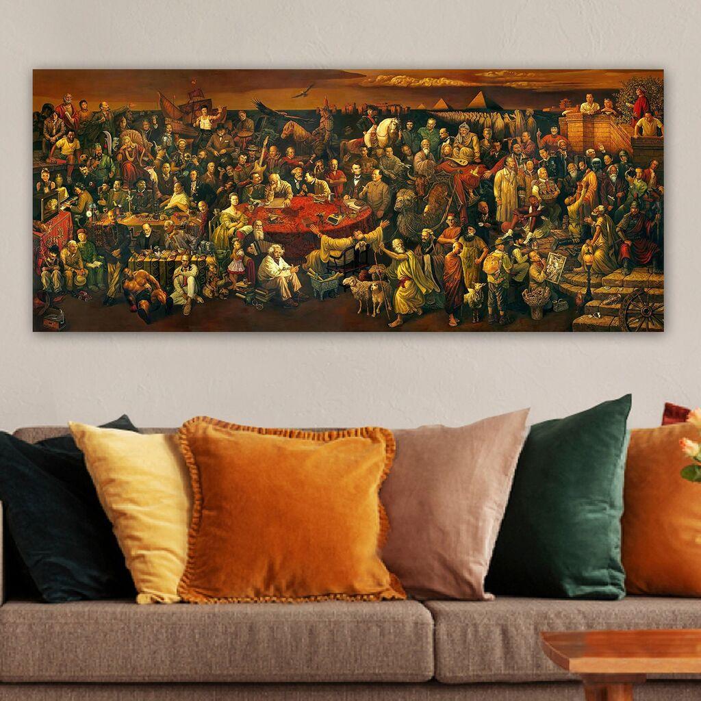 Wallity Slika na platnu 50x120cm