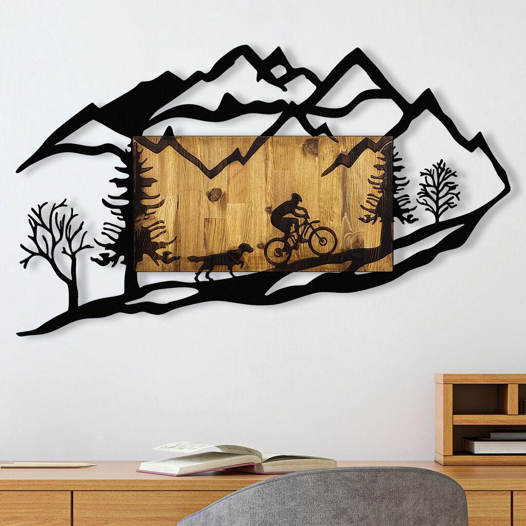 Wallity Bicycle Riding in Nature 1 Zidna dekoracija, 110x3x65 cm
