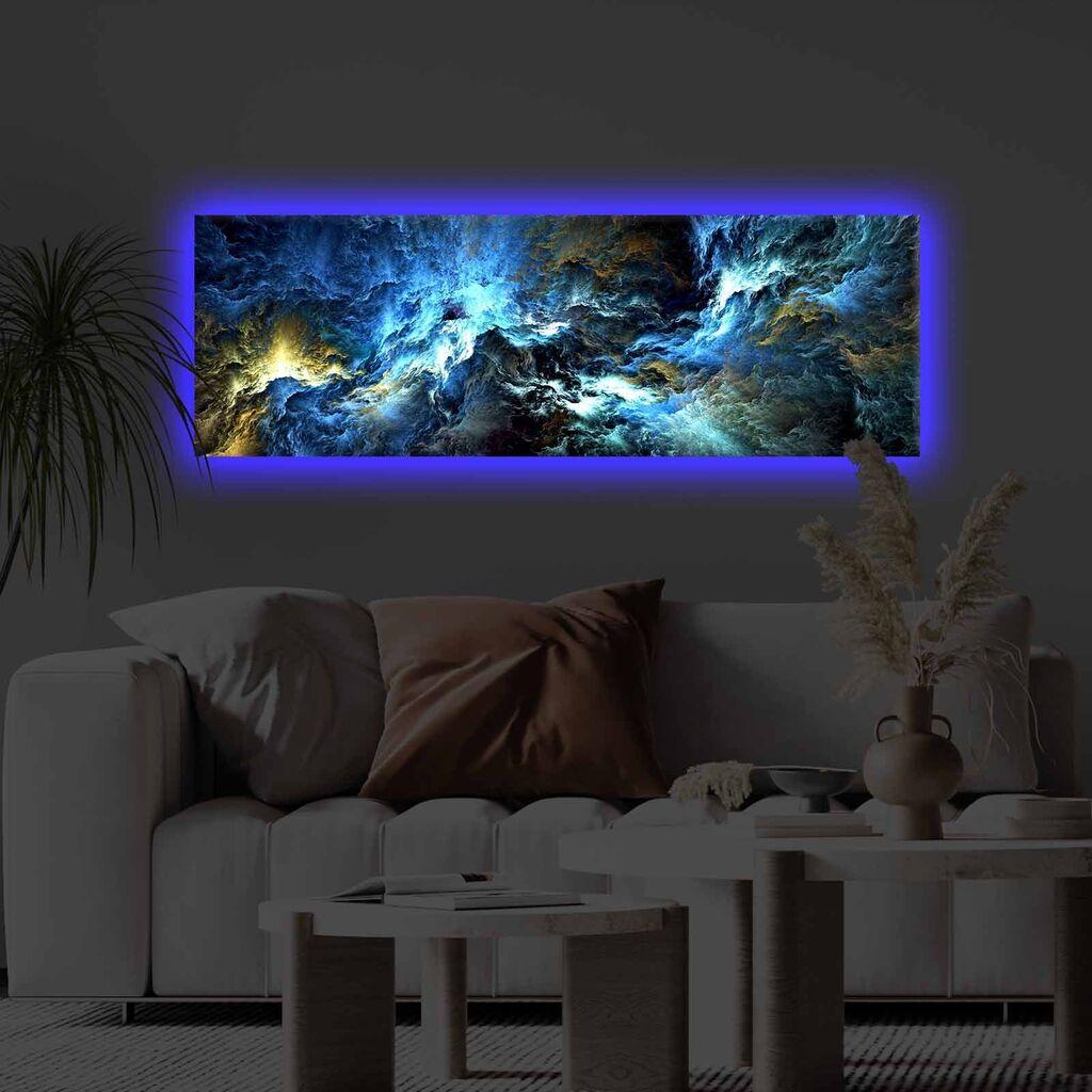 Slika na platnu Wallity sa LED osvetljenjem 30x90cm