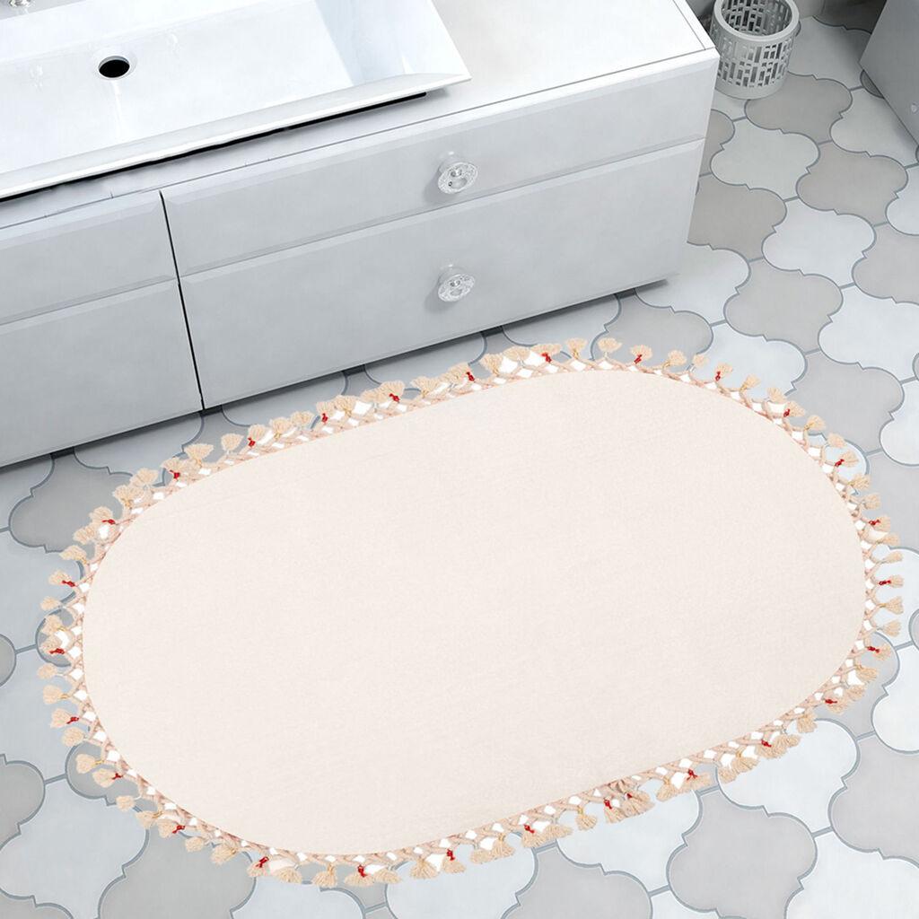 L'essentiel Maison tepih za kupatilo 75x120cm Bijela