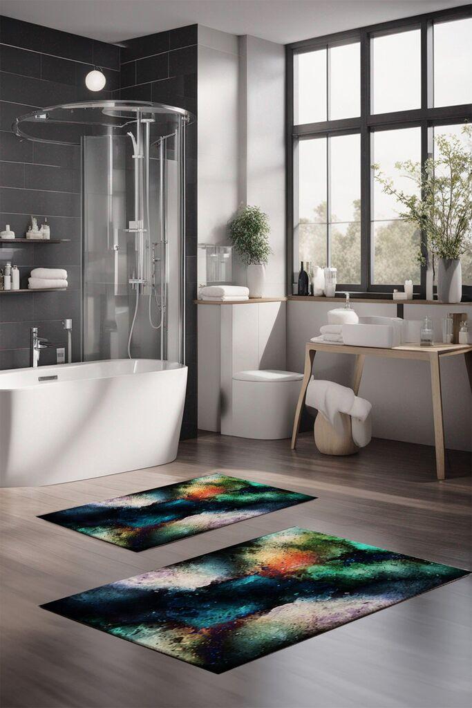 L'essentiel Maison Set prostirki za kupatilo CT-5012, 2 komada, šarene