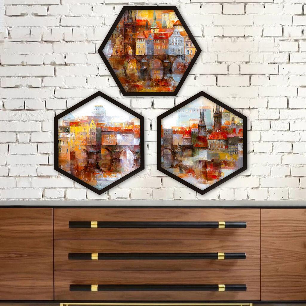 Wallity Uramljena slika 6GEN739130269, 35x35 cm, 3 dela