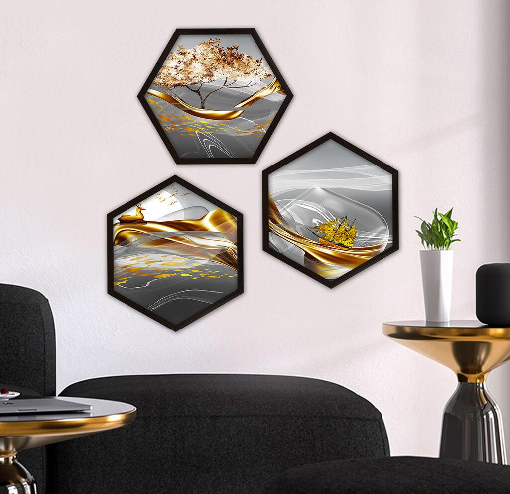 Wallity Uramljena slika 6GEN1730803, 35x35 cm, 3 dela