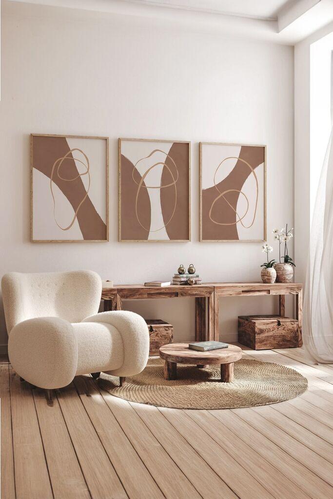 Wallity Slika 3Dartsoho77, 3 dela, 33 x 48 cm