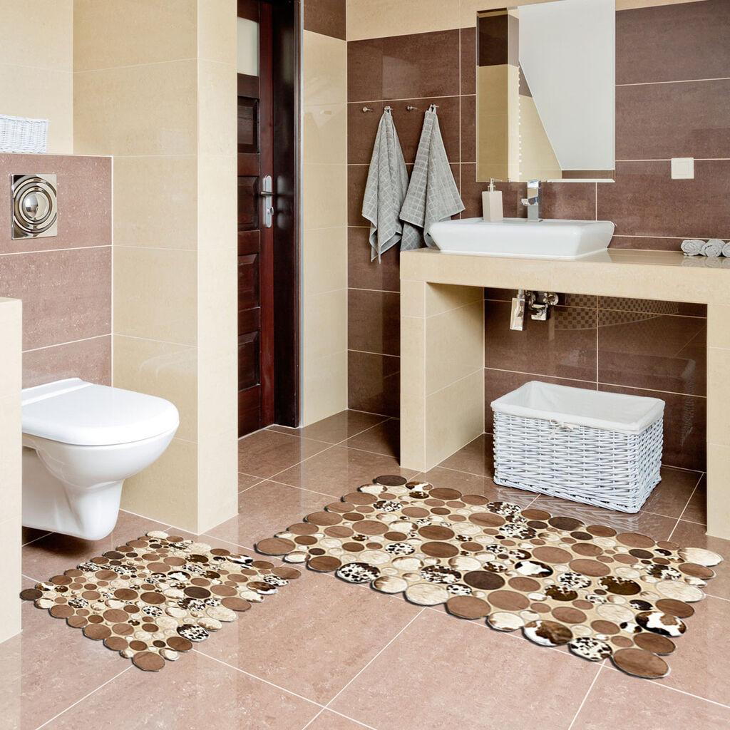 L'essentiel Maison 21013015KA Otirač za kupatilo, 2 komada, smeđa