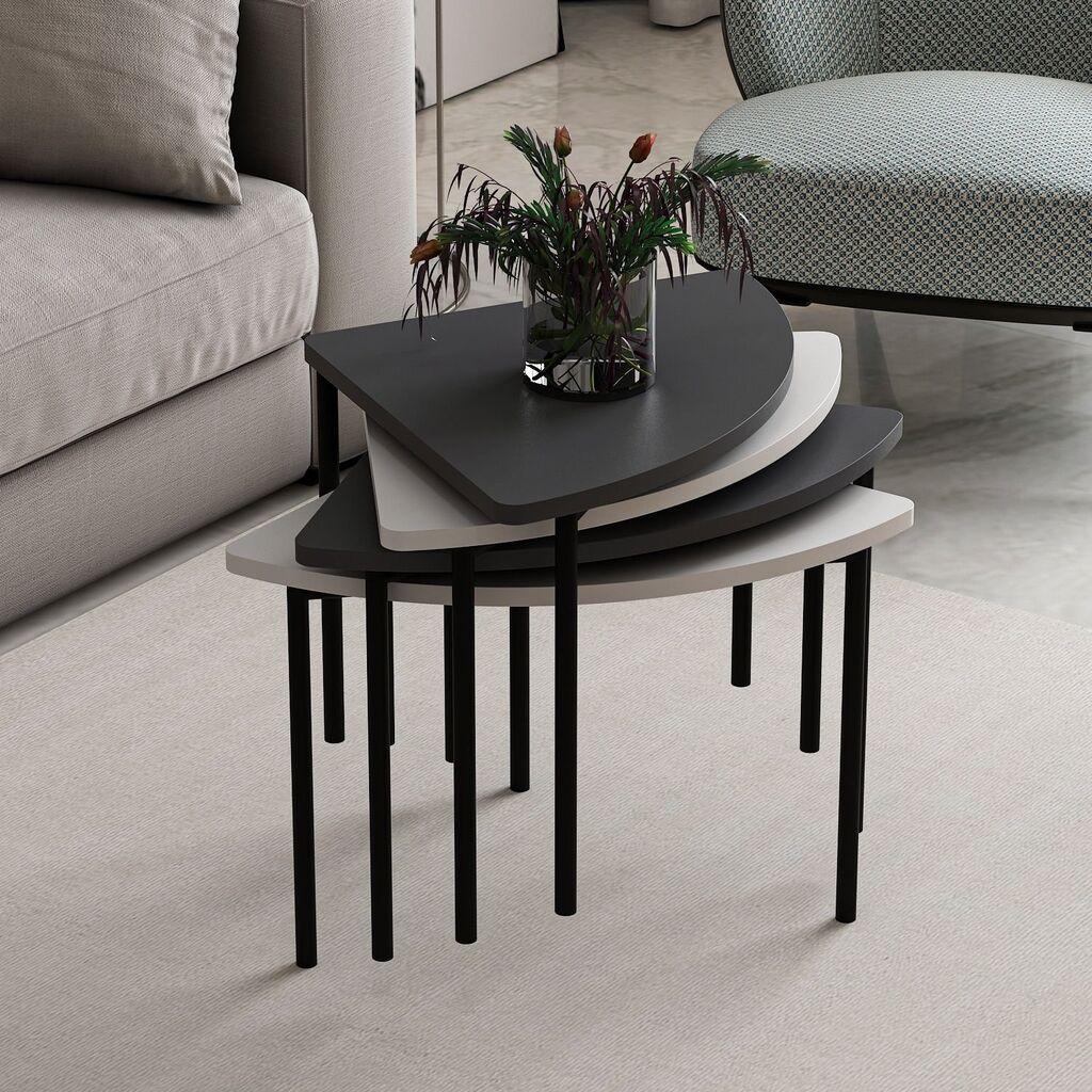 Hanah Home Club sto Emma 8920, 90x42x42 cm, Crni