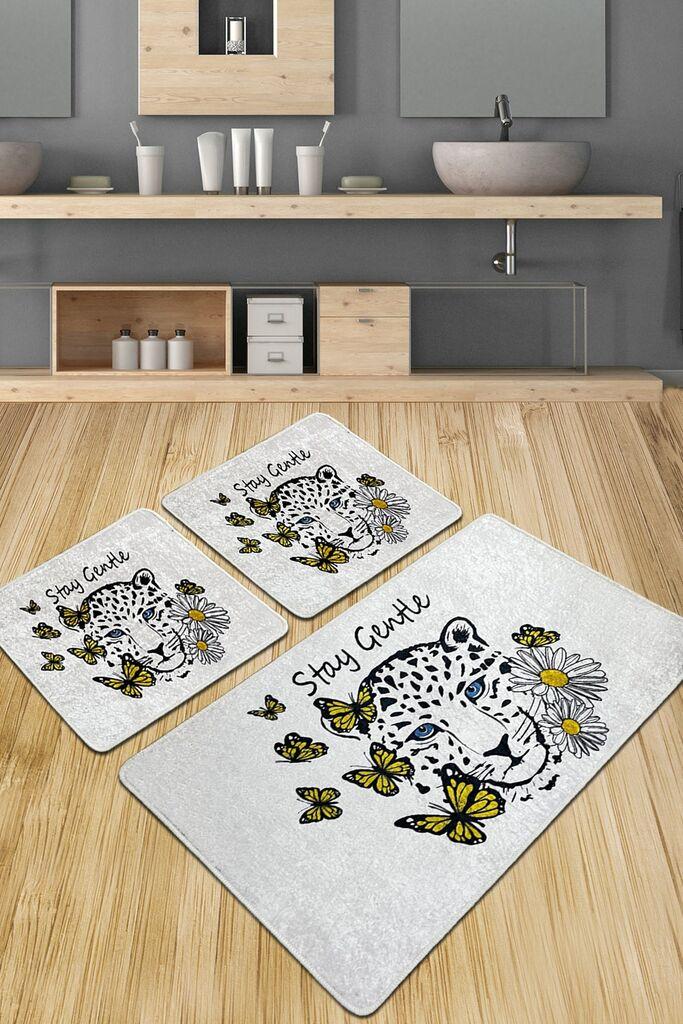L'essentiel Maison Set od 3 kupaonska tepiha Colorful