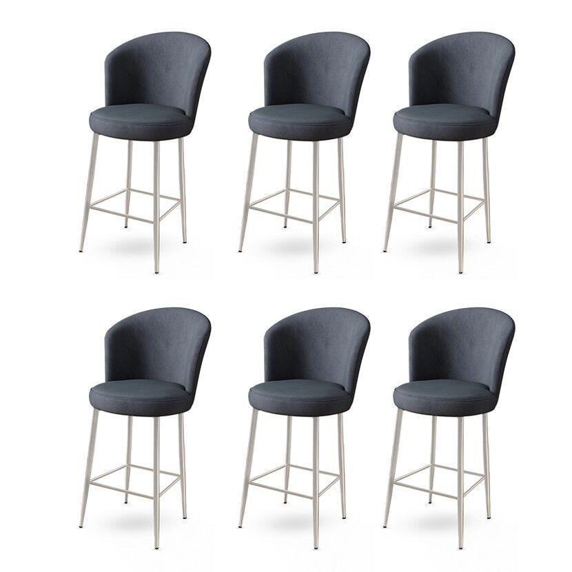 Hanah Home set barskih stolica Alte, 6 dijelova, antracit