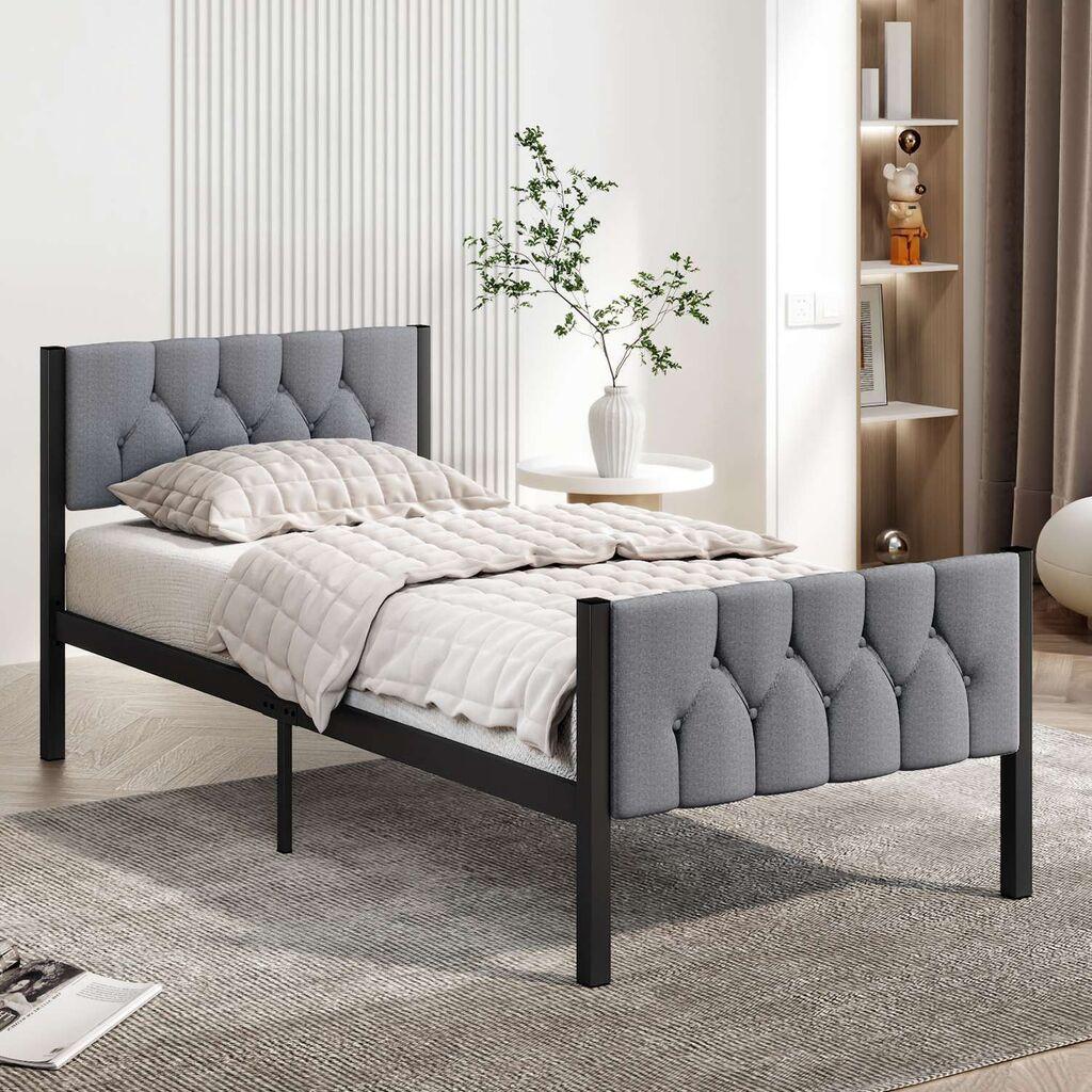 Hanah Home Okvir kreveta Style, 90x200 cm, Siva
