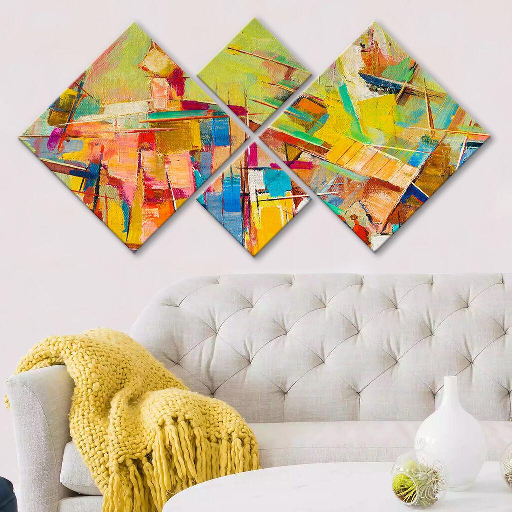 Wallity Slika 4MDF129236510, 60x115 cm, 4 dela