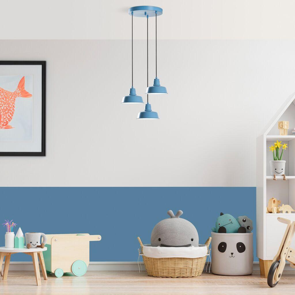 Opviq Luster Memati-181, 75-108cm, 45cm, 3xE27, Plava