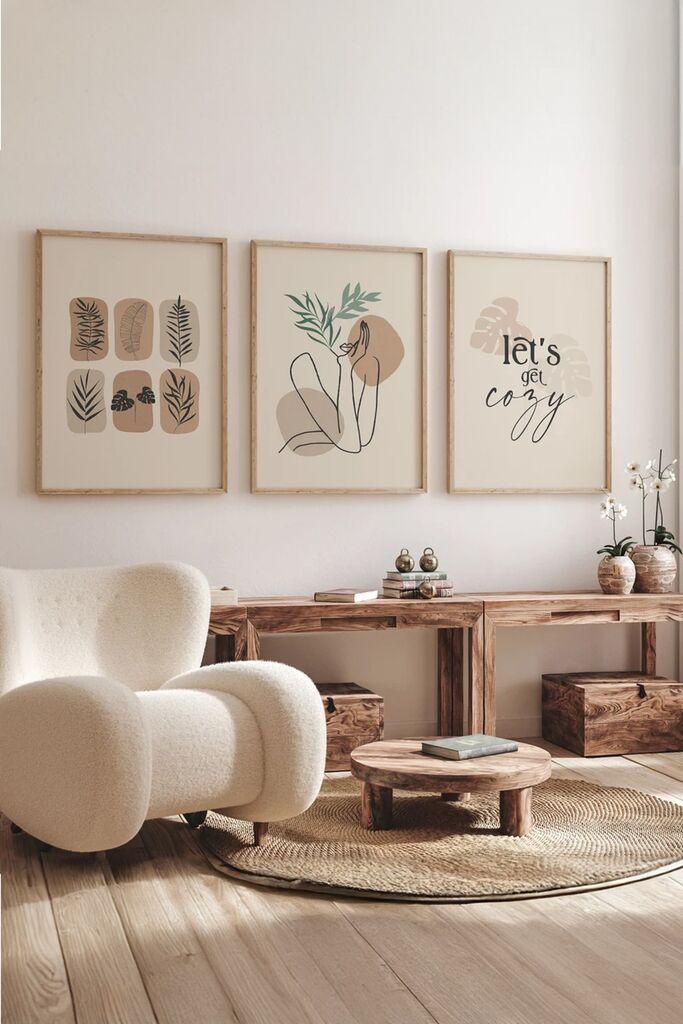 Wallity Slika 3Dartsoho26, 3 dela, 33 x 48 cm