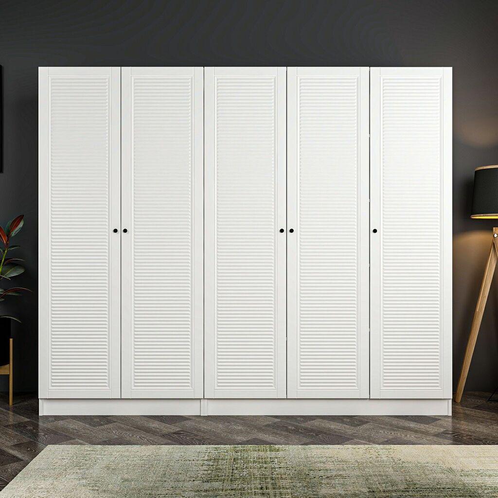 Hanah Home Ormar Kale-8422, 225x210x52 cm, Bijela
