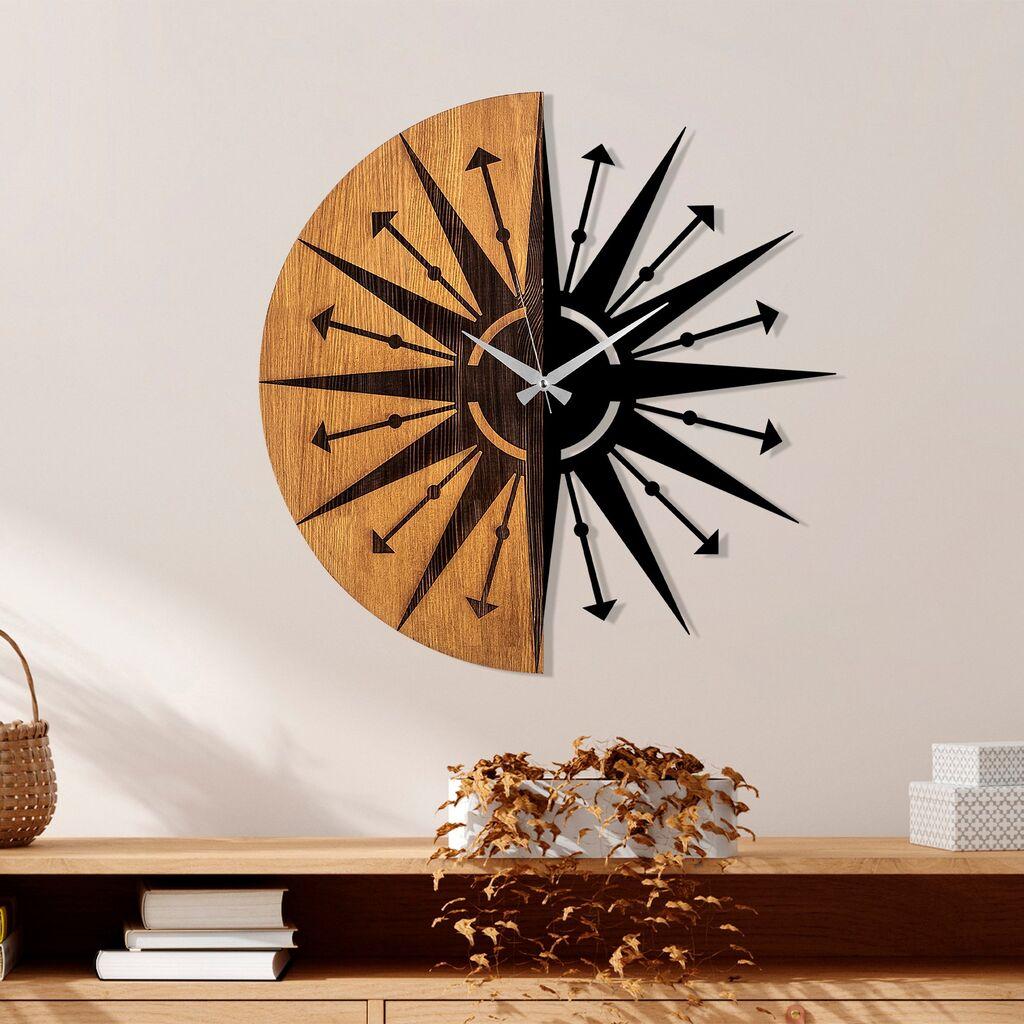 Zidni sat Wallity 56cm, orah