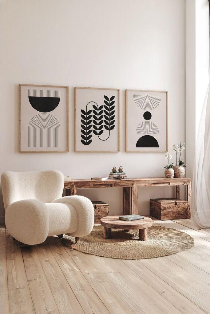 Wallity Slika 3Dartsoho74, 3 dela, 33 x 48 cm