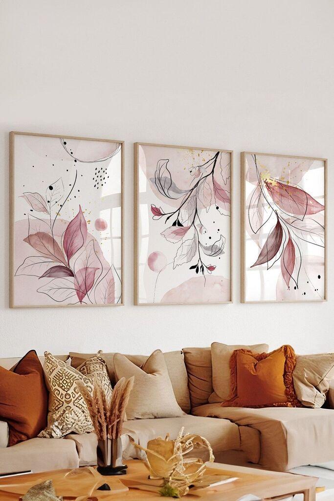 Wallity Dekorativna slika Artsycllct41, 33x48cm, 3 dela
