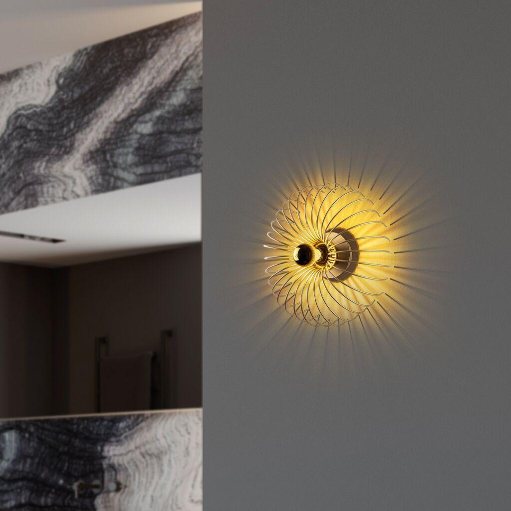 Opviq Zidna lampa Karsortel-N-645-1, 36x12x36cm, IP20, Zlatna boja
