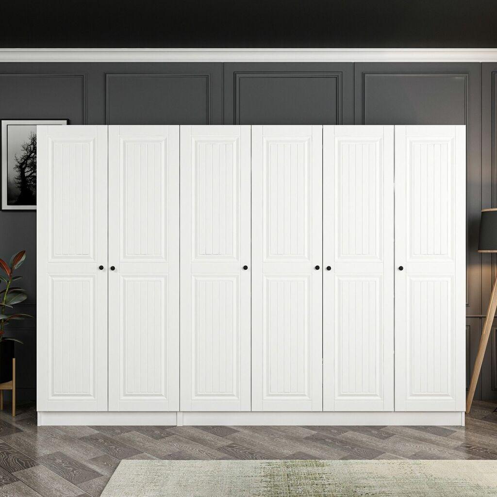 Hanah Home Ormar Kale-4010, 270x190x52 cm, Bijela