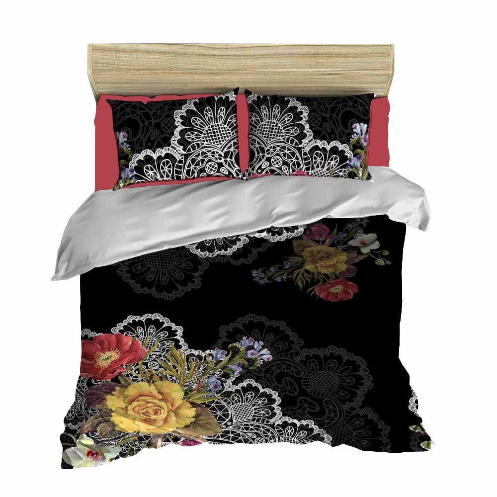 L'essentiel Maison set posteljine 115, 200x220cm, crna