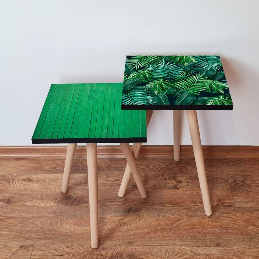 Hanah Home set stolića za kafu 2Shp243, 2 dijela, šareni