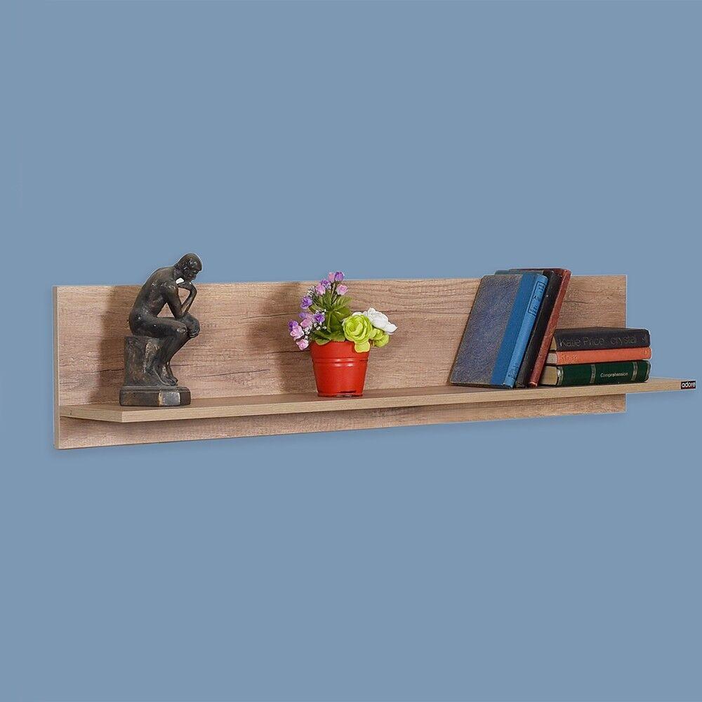 Hanah Home Zidna polica Raf-11-Tt-1, 120x25x20 cm, Svijetli orah