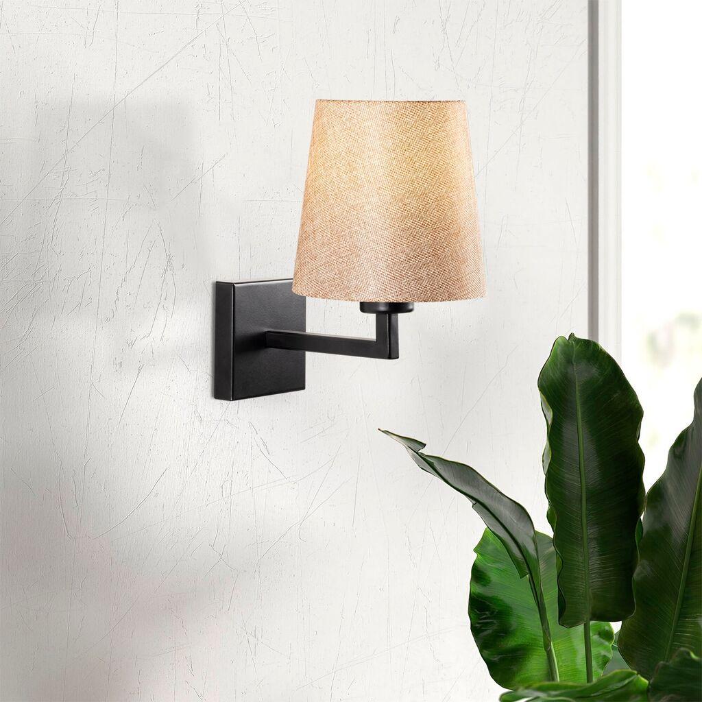 Opviq Zidna lampa E27 Max 40W, Crno-krem