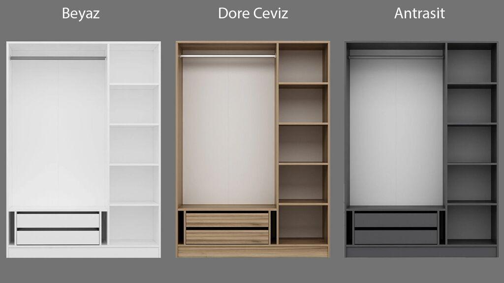 Hanah Home Garderober Kale, 135x190x52 cm, Antracit