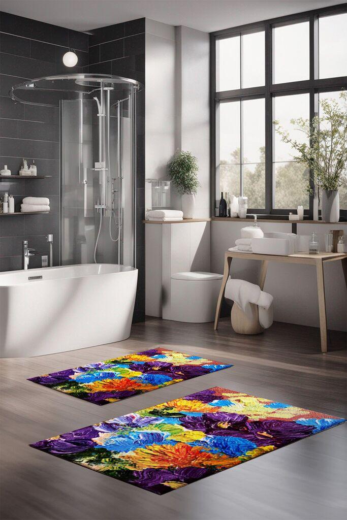 L'essentiel Maison Set tepiha za kupatilo CT-5139, 2 komada, šareni