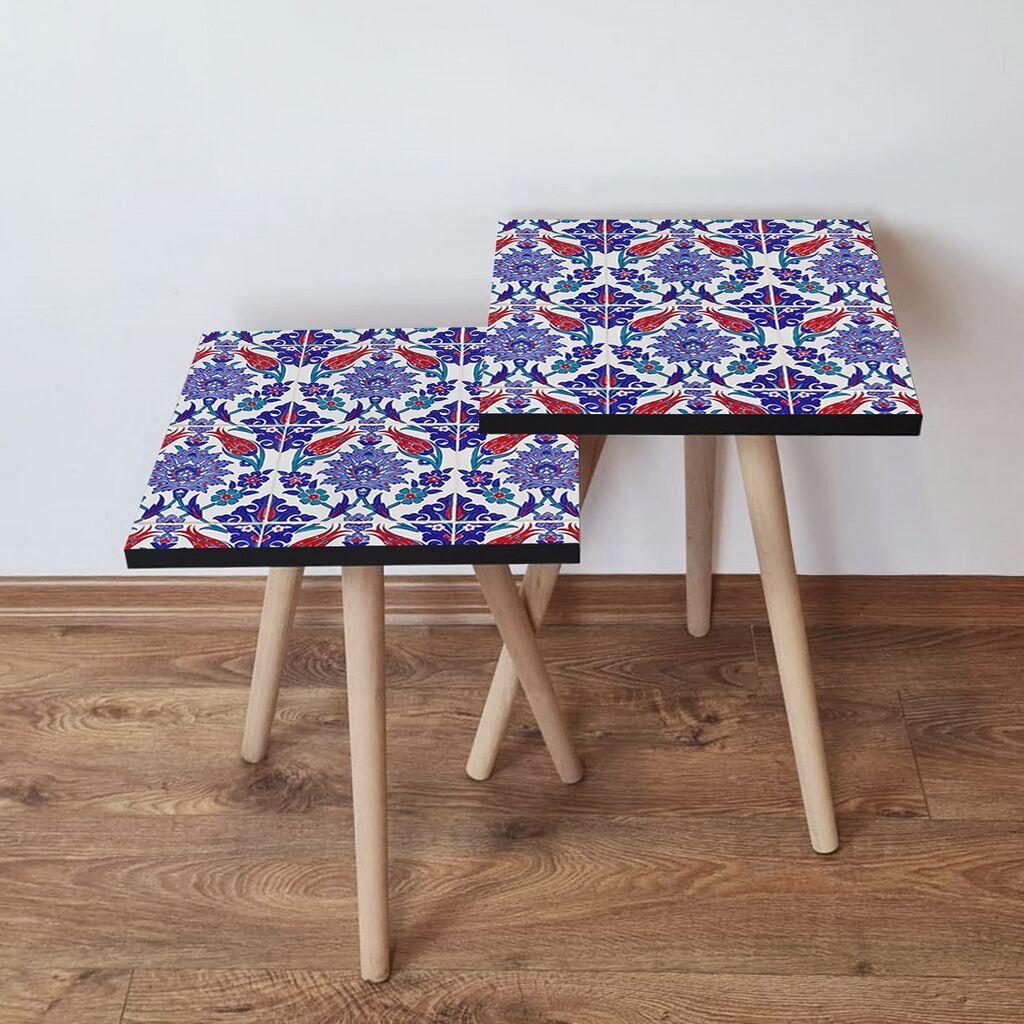 Hanah Home set stolića za kafu 2Shp53, 2 dijela, šareni