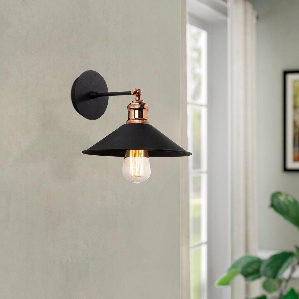 Opviq Zidna lampa E27 Max 40W, Crna