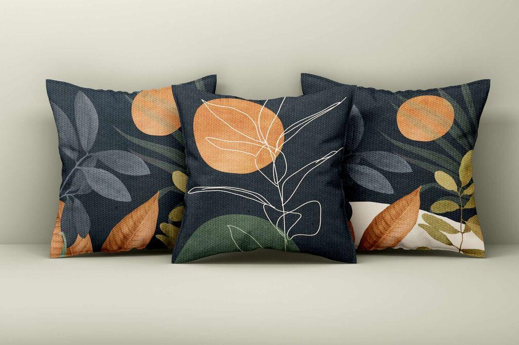 Aberto Design Set ukrasnih jastučnica Asr_plw25-36, 43x43 cm, 3 komada, Šarene