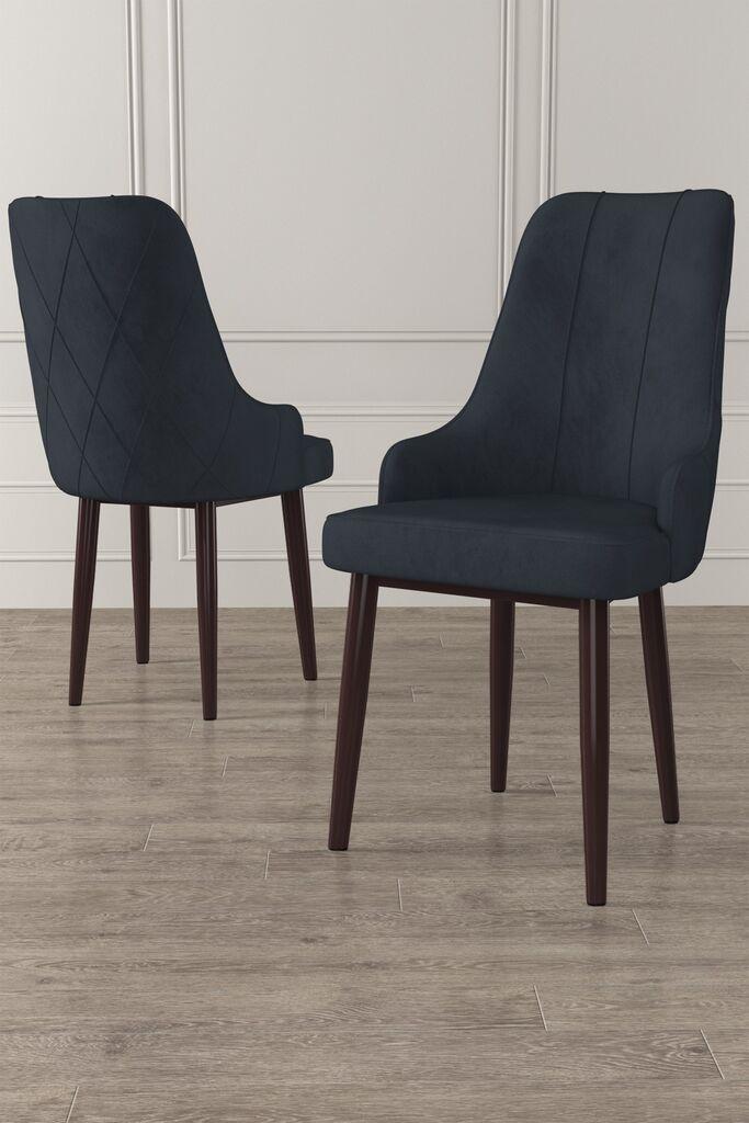 Hanah Home Trex set stolica, 46x95x42 cm, 4 dijela, antracit-smeđa